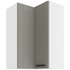 biela + clay grey - LUNA horná rohová skrinka 60x60 GN-90 2F (90°)