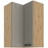 dub artisan + clay grey  - LUNA horná rohová skrinka 60x60 GN-90 2F (90°)