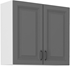 biela + dust grey - STILO horná skrinka 80 G-72 2F