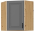 dub artisan + dust grey - STILO horná rohová skrinka 60x60 GN-72 1F (45°)