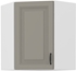 biela + clay grey - STILO horná rohová skrinka 60x60 GN-72 1F (45°)