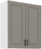 biela + clay grey - STILO horná skrinka 80 G-90 2F