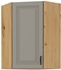 dub artisan + clay grey - STILO horná rohová skrinka 60x60 GN-90 1F (45°)