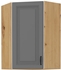 dub artisan + dust grey - STILO horná rohová skrinka 60x60 GN-90 1F (45°)
