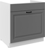 biela + dust grey - STILO drezová skrinka 80 ZL 1S BB