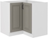biela + clay grey - STILO dolná rohová skrinka 90x90 DN 2F BB