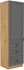 dub artisan + dust grey - STILO potravinová skriňa 60 DKS-210 3S 1F
