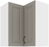 biela + clay grey - STILO horná rohová skrinka 60x60 GN-72 2F (90°)
