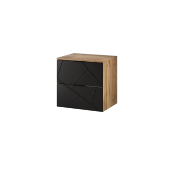 dub artisan + čierna matná