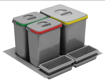 sada košov na separovaný odpad